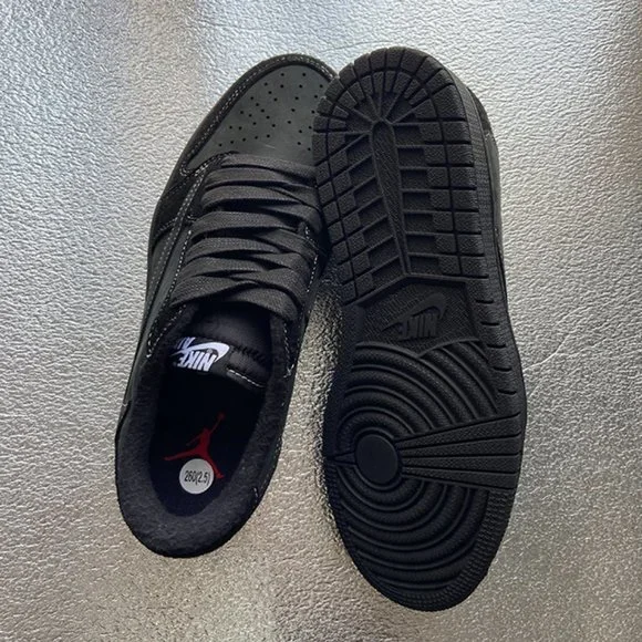 Nike Pure Black Warrior Low Top Barb Sneakers